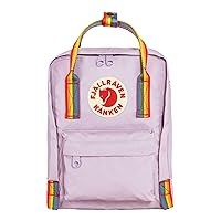 Fjällräven Kånken Rainbow Mini Backpack for Men, and Women - Durable Fabric with Adjustable Shoulder Straps, and Lightweight Backpack Pastel Lavender/Rainbow One Size One Size