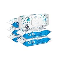 Amazon Brand - Mama Bear 99% Water Based Baby Wipes, Hypoallergenic for Sensitive Skin, Fragrance Free, 432 Count (6 Packs of 72)