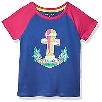 Girls' Short Sleeve T-Shirt with Fun Graphic Design, Cotton Tee with Tagless Interior