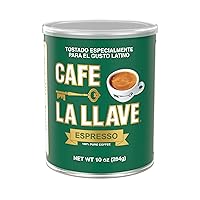 Cafe La Llave Espresso (10 ounce can) Dark Roast Coffee