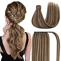 [Good Helper for Styling]Clip in Hair Extensions and Human Hair Ponytail 200G