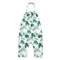 Baby Girl Sweatsuit Set Playsuit 16Y Baby Girls Jumpsuit Kids Sleeveless Clothes Romper Winter (Green, 5-6 Years)