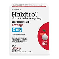 Nicotine Lozenges 2 mg Cherry Flavor – 135 Count – Stop Smoking Aid – Reduce Cravings and Withdrawal Symptoms