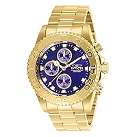 Invicta Men's Connection 43.5mm Stainless Steel Quartz Chronograph Watch, Silver (Model: 28682)