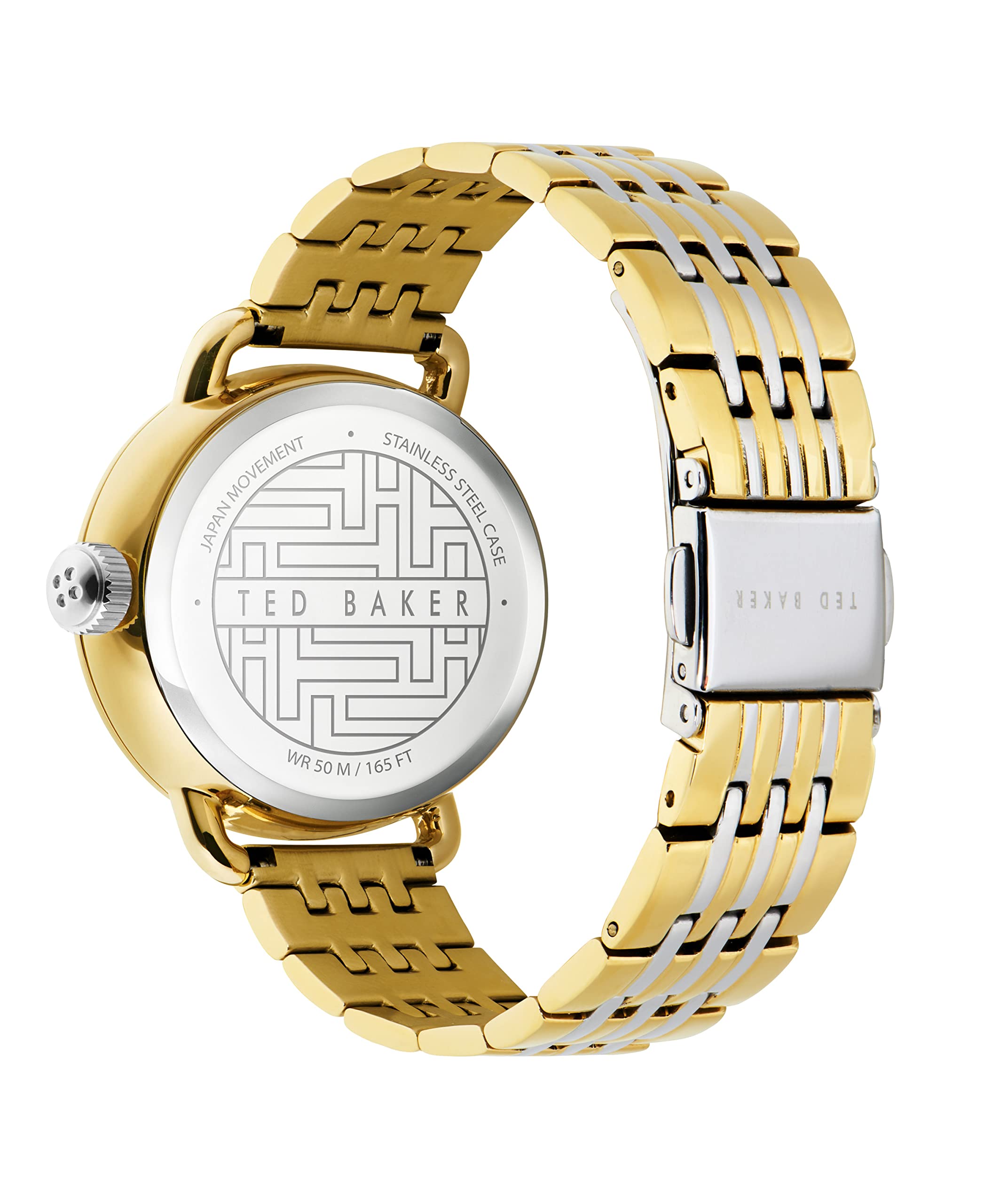 Ted Baker Hannahh Stainless Steel Two-Tone Gold Bracelet Watch (Model: BKPHHF1069I)
