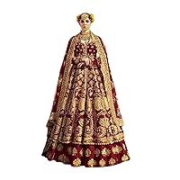 Winter wedding Muslim woman Colors Velvet Heavy Bridal Lehenga style Anarkali Dress 3379