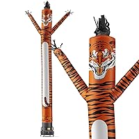 LookOurWay Air Dancers Wacky Waving Inflatable Tube Guy Set - 20 Feet Tall Inflatable Puppet Dancer Tube Man with Sky Dancer Blower - Mascot Character Animal Themed - Tiger