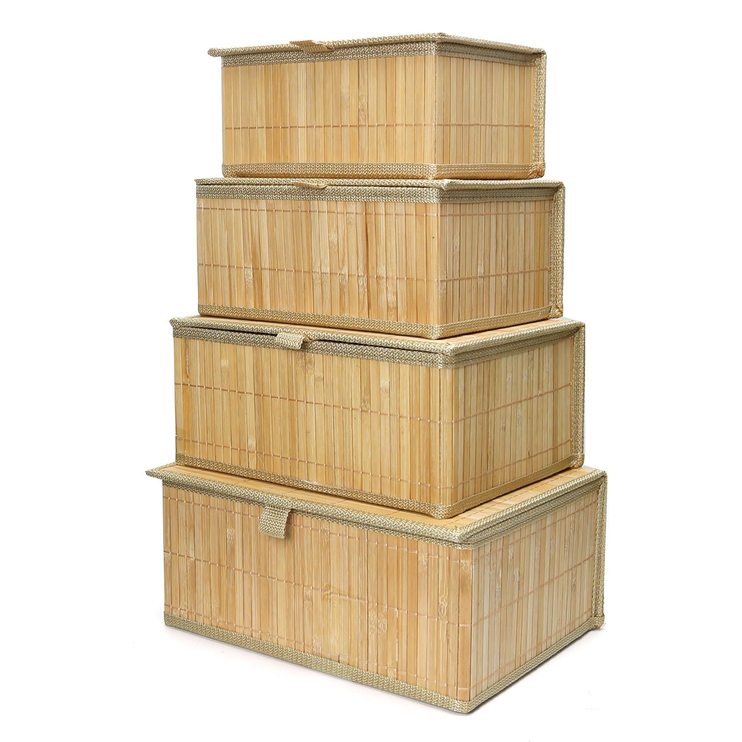 Mua Storagether Wicker Basket With Lid Bamboo Storage Box for ...