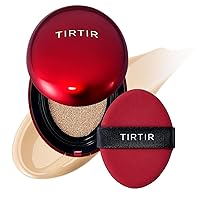 TIRTIR Mask Fit Red Cushion Foundation | Japan's No.1 Choice for Glass skin, Long-Lasting, Lightweight, Buildable Coverage, Radiant Semi-Matte Finish, All Skin Types, Korean Cushion Foundation