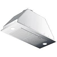Range Hood Insert 30, AROAN Built-in Range Hood with Ducted/Ductless Convertible, Stainless Steel Vent Hood for Kitchen with 900 CFM, 4 Speed Soft Touch Switch, Aluminum Filters, Carbon Filter(B0130A)