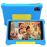 Kids Tablet 7 inch, Android 12 Go Quad Core, 2GB RAM + 32GB ROM, 128GB Expansion, HD Display, Wi-Fi, Children Tablet with Parent Control - Blue