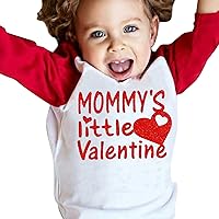 Baby Clothes for Girls Toddler Boy Mommy's Little Valentine Letter Pullover Sweatshirt Fall Cotton Blouse Top Shirt