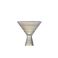 Fortessa Jupiter Beaded Hobnail Glass, 11.5 Ounce (Set of 4), Iridescent