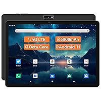 Android 13 Tablet: Octa Core CPU, 4G LTE Tablet with SIM Card Slot Unlocked, 64GB ROM, 6000mAh Battery, 2MP+5MP Dual Camera, Tablet for Kids