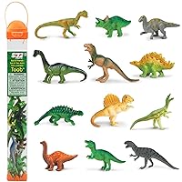 Safari Ltd. Sue & Friends Dinosaurs TOOB - T-rex, Iguanodon, Triceratops, Ankylosaurus, Stegosaurus, Spinosaurus, Apatosaurus - Educational Toy Figures For Boys, Girls & Kids Ages 3+