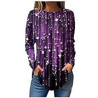 Mama Shirts for Women 4Th of July Shirts There are More Than 2 Genders Shirt Long Sleeve Button Down Shirts for Women Austin 3 16 Tshirt Customized Shirts Summer Tunic Tops Purple M