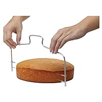 Mrs. Anderson’s Baking Adjustable 2-Wire Layer Cake Cutter and Leveler, Stainless Steel,Silver