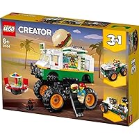 LEGO Creator 3in1 Monster Burger Truck 31104 Building Kit, Cool Buildable Toy for Kids (499 Pieces)