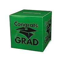 Congrats Grad Green Card Box for Graduation - Party Supplies
