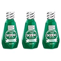 Mouthwash Classic Original Mint 1.2 Oz Travel Size Pack of 3)