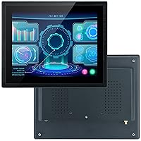 10.4 inch Industrial Embedded Touchscreen Monitor, Open Frame Capacitive Multi-Touch Screen Industrial Monitor, Integrated HD-MI, VGA, USB Ports, Built-in Speakers