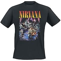 Nirvana Men's Unplugged Photo Slim Fit T-Shirt Black