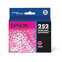 EPSON 252 DURABrite Ultra Ink Standard Capacity Magenta Cartridge (T252320) Works with WorkForce WF-3620, WF-3640, WF-7110, WF-7610, WF-7620, WF-7710, WF-7720, WF-7210