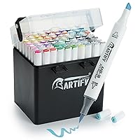 Ogeely Alcohol Markers 82 Color Dual Tip Permanent Art Markers for Kids  Adults Sketch Markers with Marker Case Bullet Nib & Chisel Tip Markers for  Artists Illustration Designing Drawing