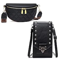Eslcorri Crossbody Cell Phone Purse - Small Multifunctional Phone Bag Leather Cell Phone Wallet Purse Shoulder Handbag for Women with Card Slots