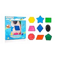 Easter Shapes Jumbo Crayons [Montessori] for Toddlers ages 4-8 | Development Art & Activity Set | Easter Shape Crayons | Non Toxic 9 Colors & Pcs |Palm Grip for Toddlers/Children, Washable, Non Toxic