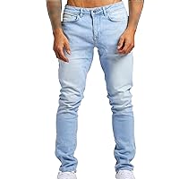 Men's Slim Fit Skinny Stretch Jean Pants Fashion Denim Trousers Casual Tapered Jeans with Pockets