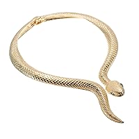 Fashion Silver/Gold/Rose Gold Adjustable Snake/Crocodile Alligator/Scorpion Chain Choker Collar Statement Bib Necklace/Jewelry Set for Women/Men/Teens