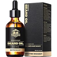 Beard Growth Oil with Biotin Bundle with Beard Oil Sandalwood