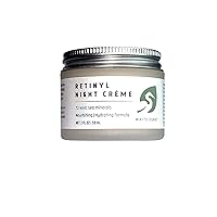 Retinyl Night Creme with 72 Ionic Sea Minerals for Nourishing, Hydrating, and Replenishing Skin, 2 fl. Oz