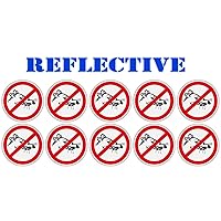 10 Pack | Reflective No Rats No Ball Licking Union Decal Labor Scabs Rat Hard Hat Helmet Decal Label | Lunch Box, Tool Box, Locker, Phone Decal Sticker | 2 x 2 inches Each Decal (No Rats)