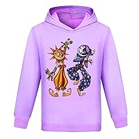 Boys FNAF Sundrop Casual Pullover Sweatshirts Lightweight Comfy Baggy Moondrop Sundrop Hoodies for Fall,Winter