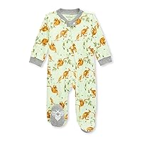 Burt's Bees Baby baby-boys Sleep and Play Pjs, 100% Organic Cotton One-piece Zip Front Romper Jumpsuit Pajamas