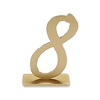 Kate Aspen Good As Gold Classic Table Numbers, Wood Fiberboard Signs, Set of 6 Numbers (7 to 12)