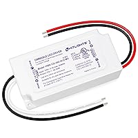 HitLights 60W Dimmable LED Driver, Electronic Transformer, 120V AC to 12V DC Power Supply for LED Strip Light, Low Voltage Lighting Project, Compatible with Lutron Leviton Dimmers, UL Listed, Class 2