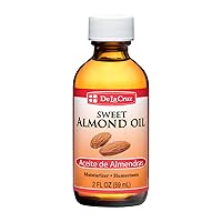 Sweet Almond Oil - Expeller Pressed Almond Oil for Skin and Hair 2 FL. OZ. (59 mL)