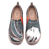 UIN Women's Slip Ons Lightweight Sneaker Walking Casual Loafers Comfortable Art Painted Travel Shoes Toledo Ⅰ