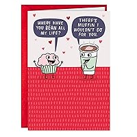 Hallmark Shoebox Funny Anniversary Card (Muffin and Coffee Puns) for Love, Friendship, Valentine's Day, Galentine's Day