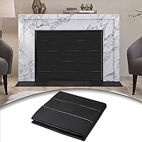 Magnetic Fireplace Blanket for Heat Loss Indoor Fireplace Covers Keep Drafts Out Stops Heat Loss Fireplace Draft Stopper with Built-in 12 Strong Magnet for Iron Fireplace Frame Fireplace Screen 38x31