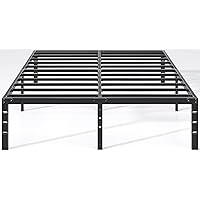 Metal Bed Frame-Simple and Atmospheric Metal Platform Bed Frame, Storage Space Under The Bed Heavy Duty Frame Bed, Sturdy Queen Size Bed Frame, Suitable for Bedroom, Queen