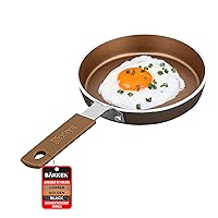 Bakken-Swiss 2-Piece Mini Nonstick Egg Pan & Omelet Pan – Egg Pan [5.5''] with Copper/Golden Non-Stick, Skillet, Eco-Friendly –for Eggs Pancakes, for All Stoves - Non Toxic