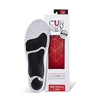 CURREX SUPPORTSTP - Arch Support Insole w/Superior Cushioning & Airflow, Heavy Duty Shell for Less Fatigue & Extended Wear Up to 250 lbs – Comfort, Athletic, Casual and Work Shoe Inserts, Men & Women