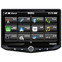 Stinger HEIGH10 10 Multimedia Car Stereo 1024 x 600 HD Display. Apple Car Play, Android Auto, SiriusXM Ready, Bluetooth, TOSLINK Audio Output & HDMI Rear Input, Single/Double DIN Mounting