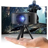 Mini Projector，Portable Movie Projector 1080P Support, 9500L Outdoor Projector for Home Theater Movie Phone Projector