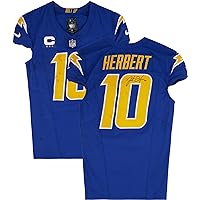 Justin Herbert Los Angeles Chargers Autographed Game-Used Jersey vs. Denver Broncos on December 10, 2023 - NFL Autographed Game Used Jerseys