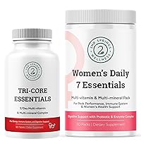 Women's Daily 7 Essentials + Tri-Core Essentials Multivitamin + Multimineral Complex Bundle
